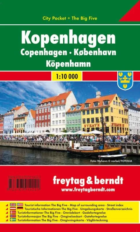 Copenhagen City Map by Freytag & Berndt - Copenhagen Solo Travel