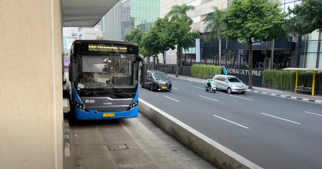 TransJakarta buses - Travel Solo Jakarta