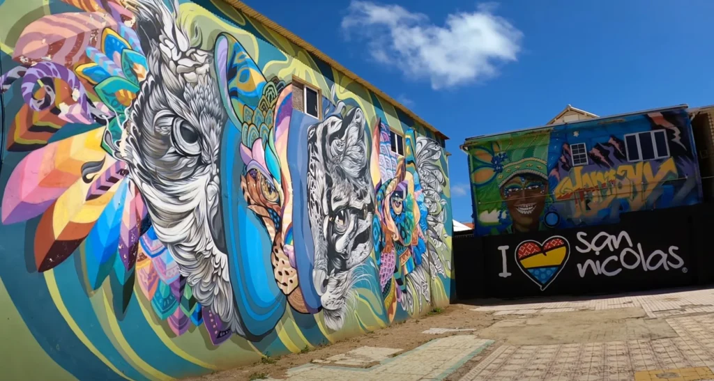 Street Art in San Nicolas (Art 2) - Solo Travel Aruba